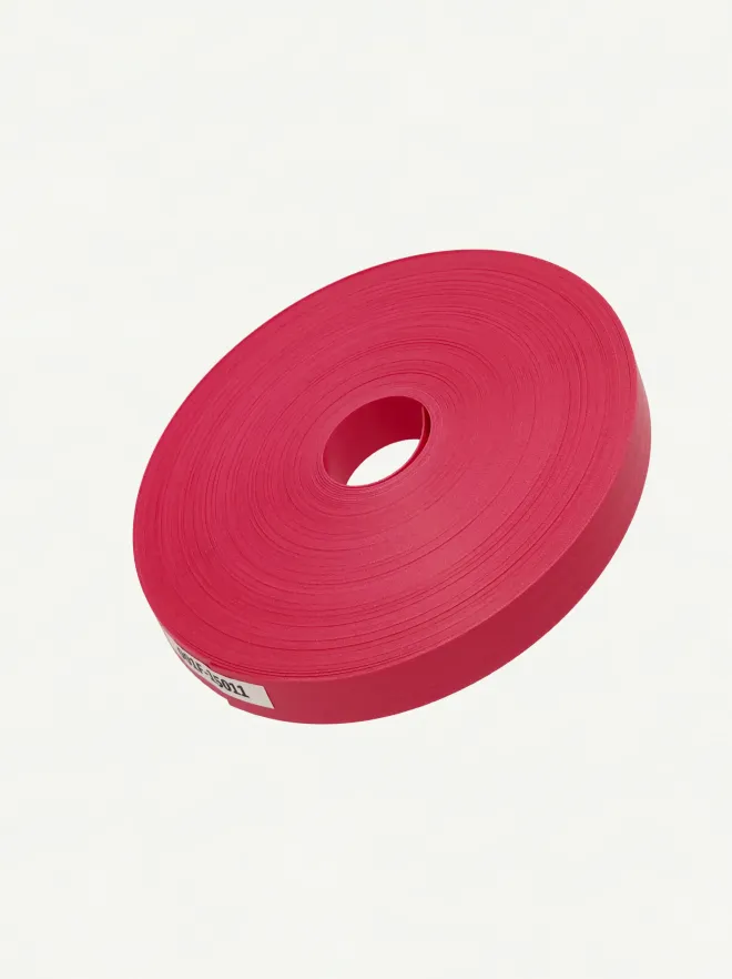 Fortuna Pearl True Red 15mm | Cut Surface-001 | PP Band for Crafting | Alaudae Japan
