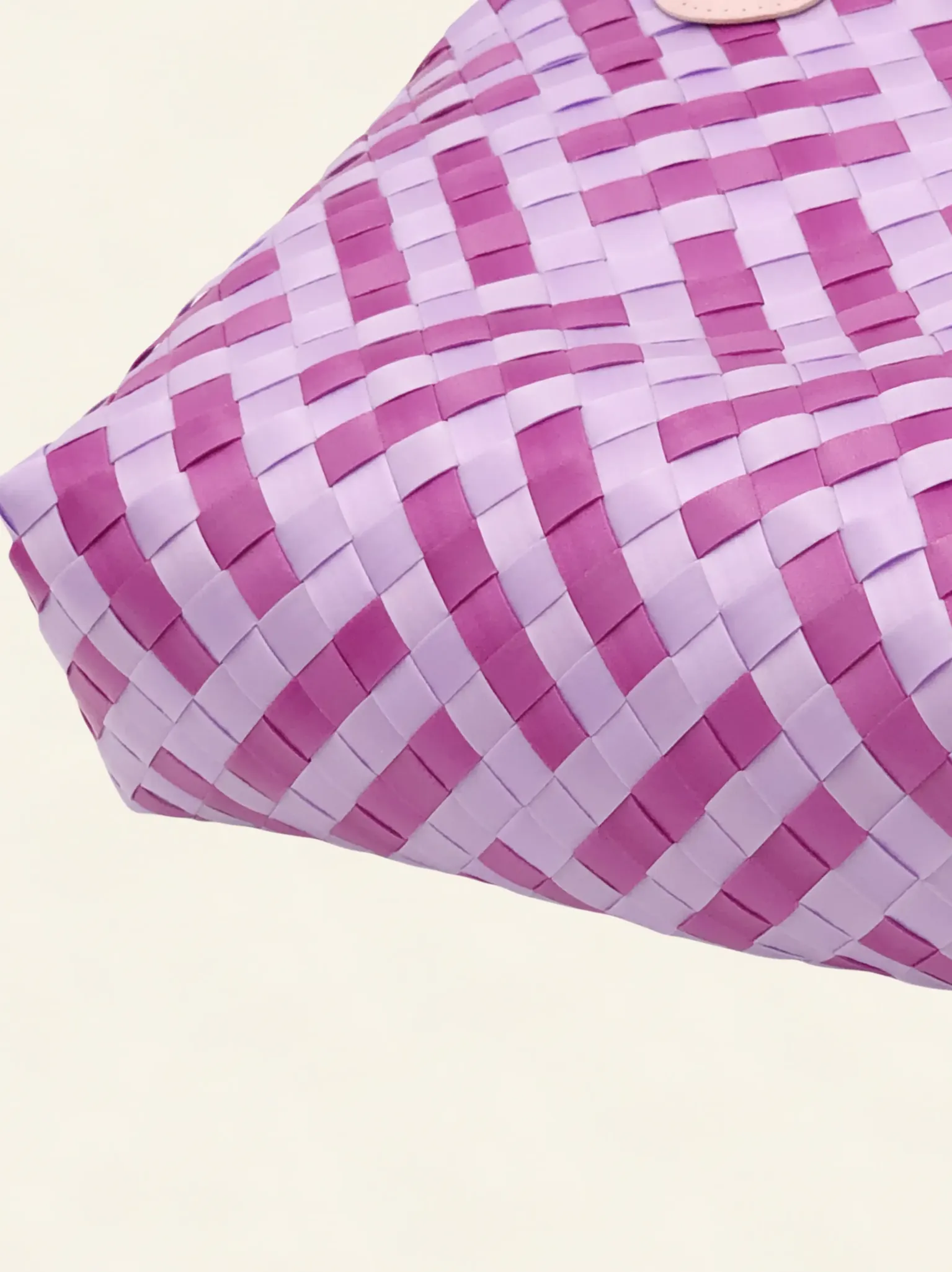 Prototype I | Wisteria Lavender × Peony Pink | Striped Square Lattice | Bottom-006 | PP Band Craft | Alaudae Japan
