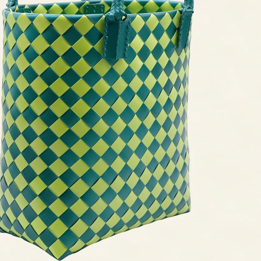 Prototype VII | Sap Green × Forest Green | Diamond Lattice 12-Cell | Angle-005 | PP Band Craft | Alaudae Japan