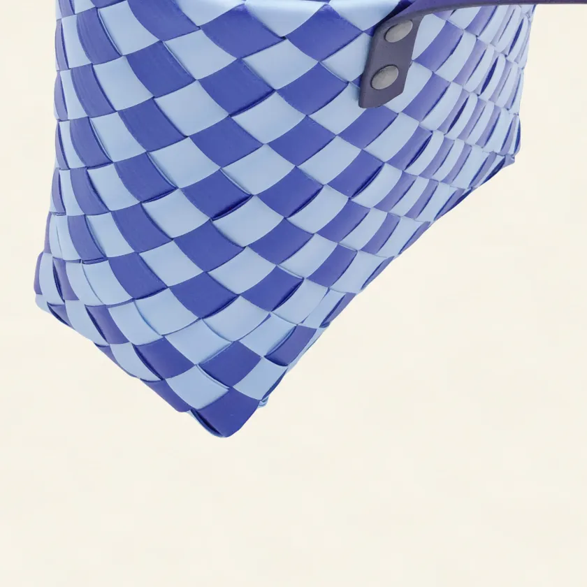 Prototype IV | Sky Blue × Lapis Lazuli | Checkered Lattice | Genuine Leather Handle | Center-008 | PP Band Craft | Alaudae Japan