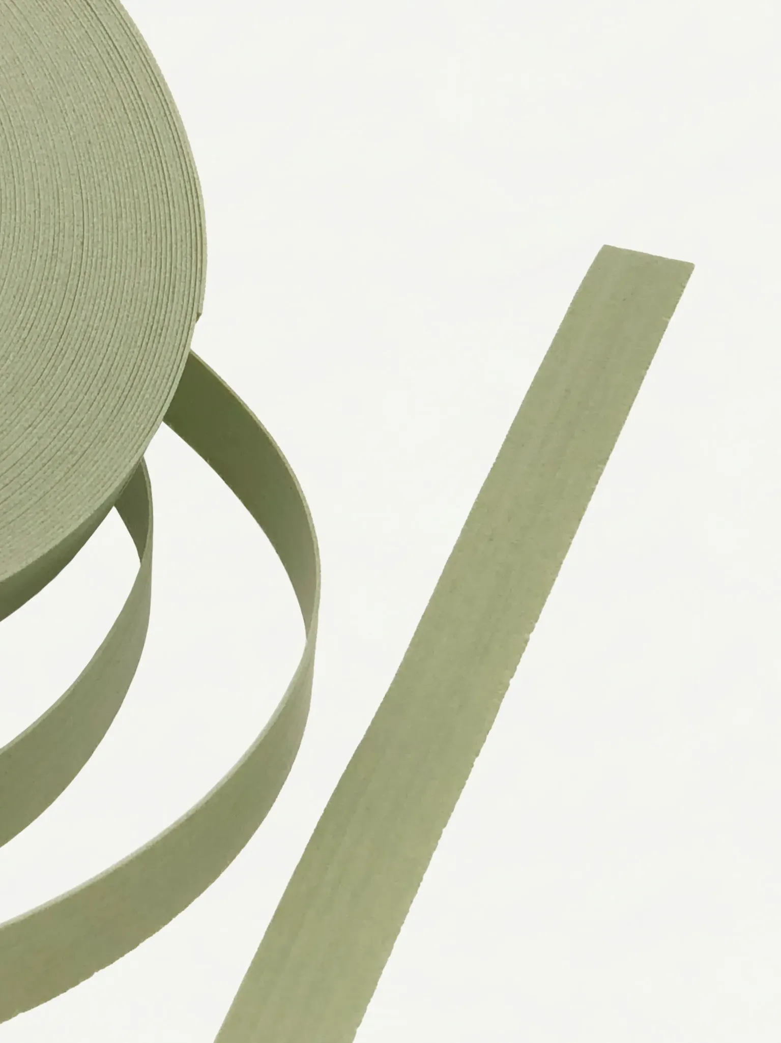 Fortuna Pearl Sage Grey 15mm | Texture-002 | PP Band for Crafting | Alaudae Japan