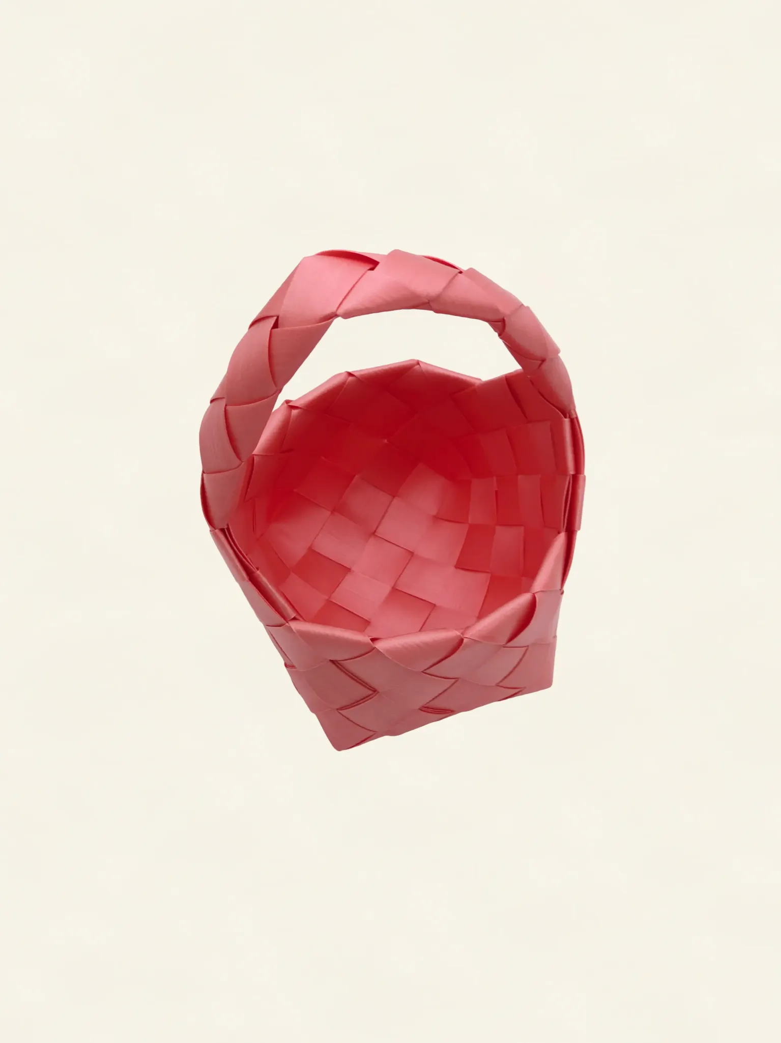 Prototype 3 | Soft Rose | Desk Organizer | with Handle | Angle-008 | PP Band Craft | Alaudae Japan