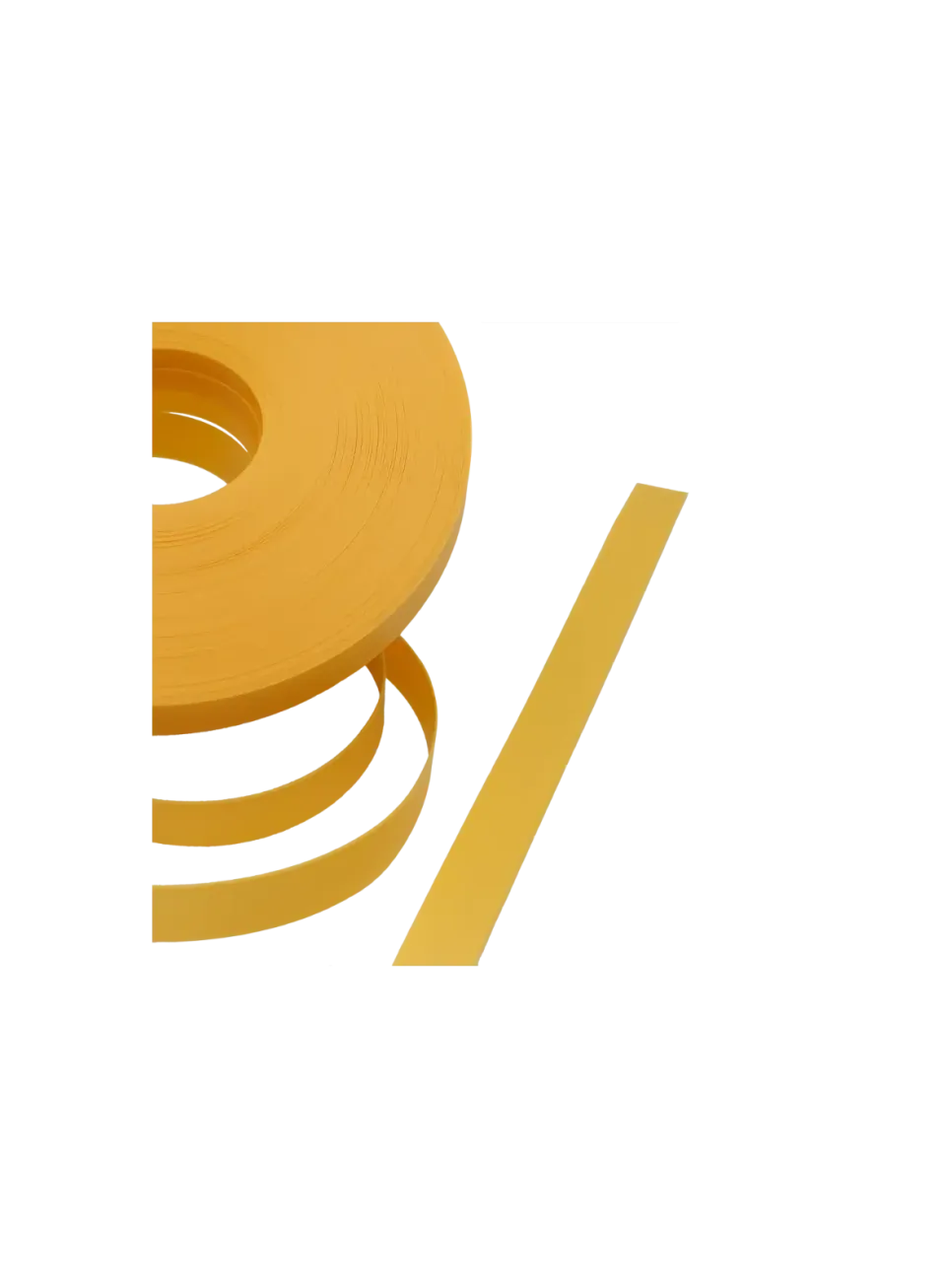 Close-up of 15mm PP Strap *Bright Yellow* - Texture and Pearl Luster Finish | store.alaudae.jp