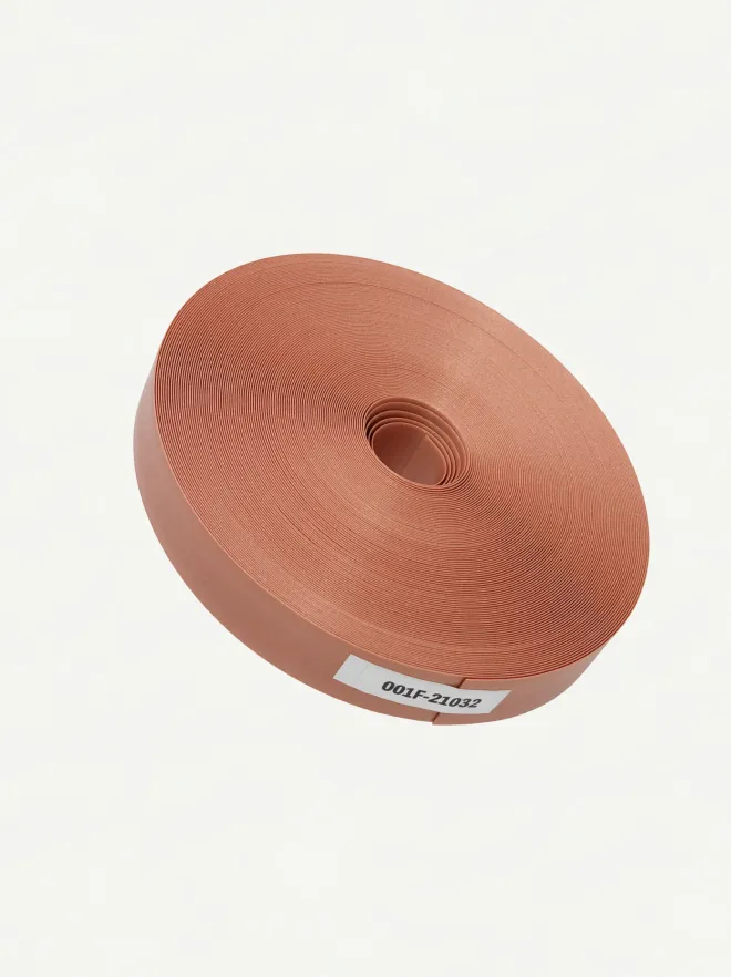 Fortuna Pearl Russet Brown 21mm | Front View-001 | PP Band for Crafting | Alaudae Japan