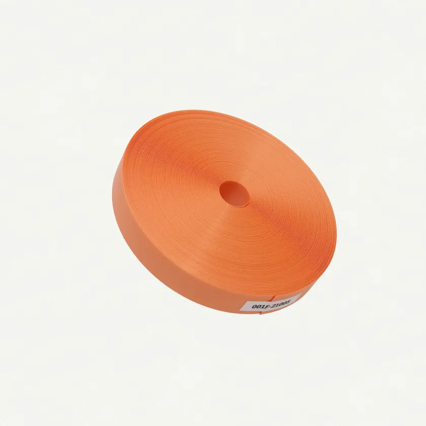 Fortuna Pearl Persimmon Orange 21mm | Front View-001 | PP Band for Crafting | Alaudae Japan