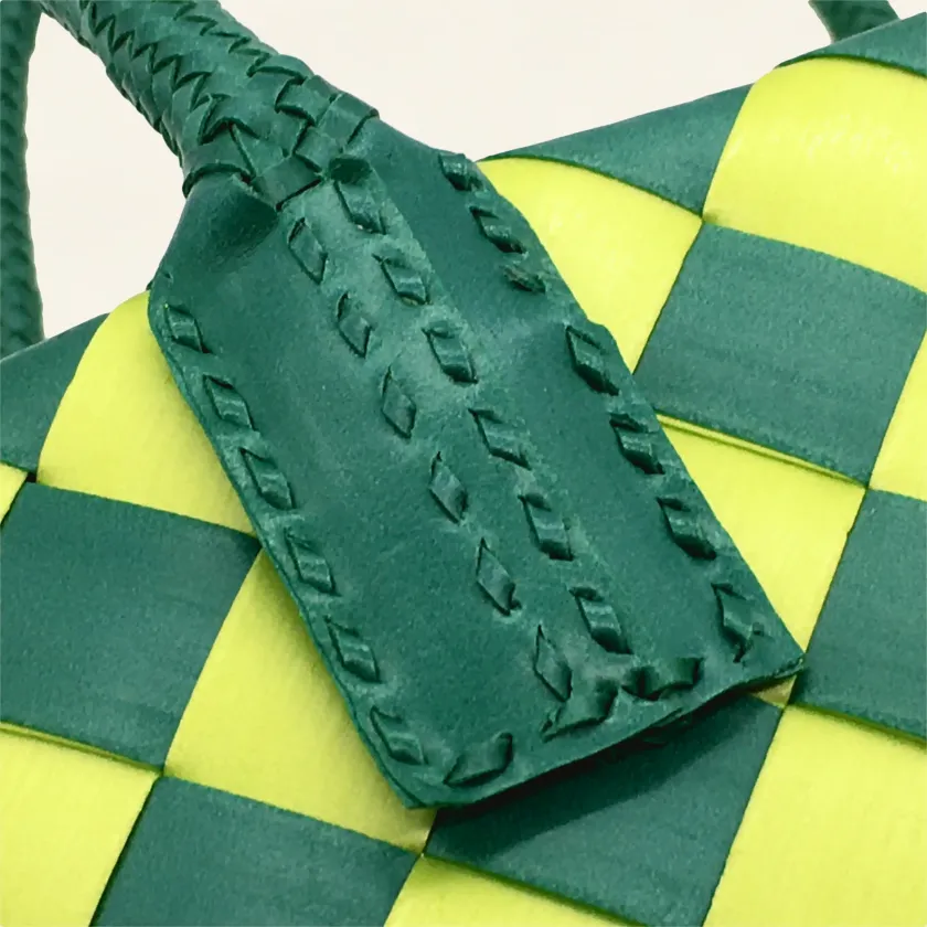 Prototype VII | Sap Green × Forest Green | Diamond Lattice 6-Cell | Inside Close-up-020 | PP Band Craft | Alaudae Japan