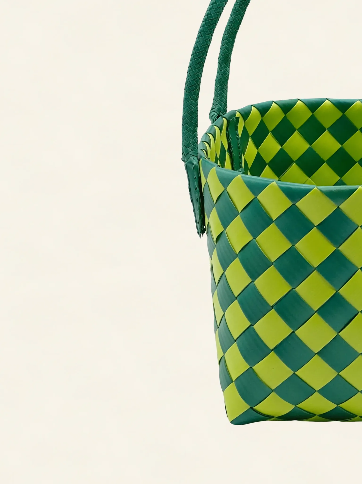 Prototype VII | Sap Green × Forest Green | Diamond Lattice 6-Cell | Angle-006 | PP Band Craft | Alaudae Japan