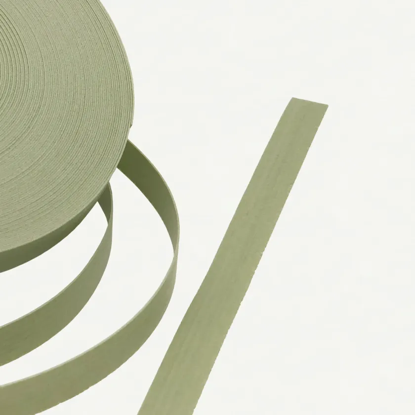 Fortuna Pearl Sage Grey 15mm | Texture-002 | PP Band for Crafting | Alaudae Japan