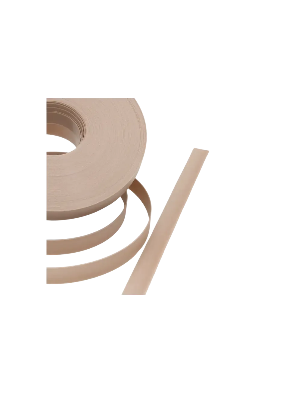 Close-up of 15mm PP Strap *Walnut Beige* - Texture and Pearl Luster Finish | store.alaudae.jp