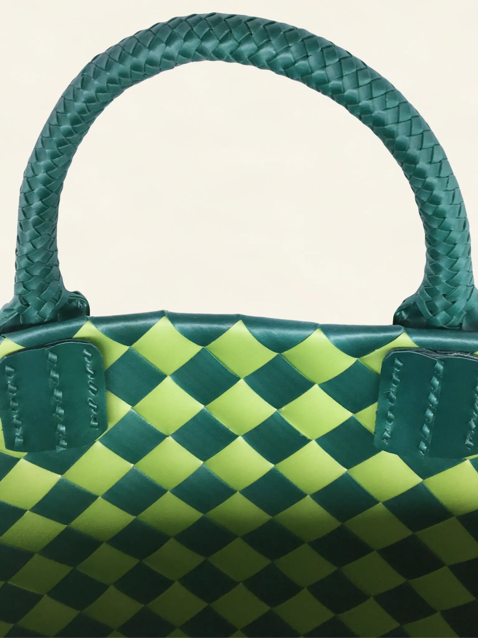 Prototype VII | Sap Green × Forest Green | Diamond Lattice 12-Cell | Inside Close-up-019 | PP Band Craft | Alaudae Japan