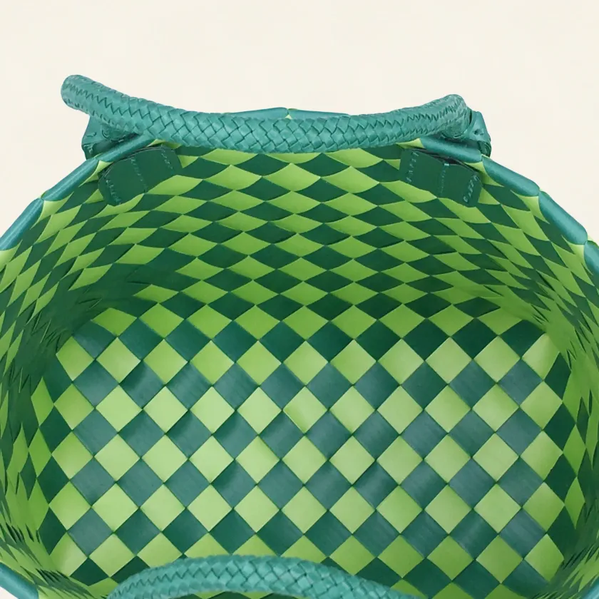 Prototype VII | Sap Green × Forest Green | Diamond Lattice 9-Cell | Center Close-up-023 | PP Band Craft | Alaudae Japan