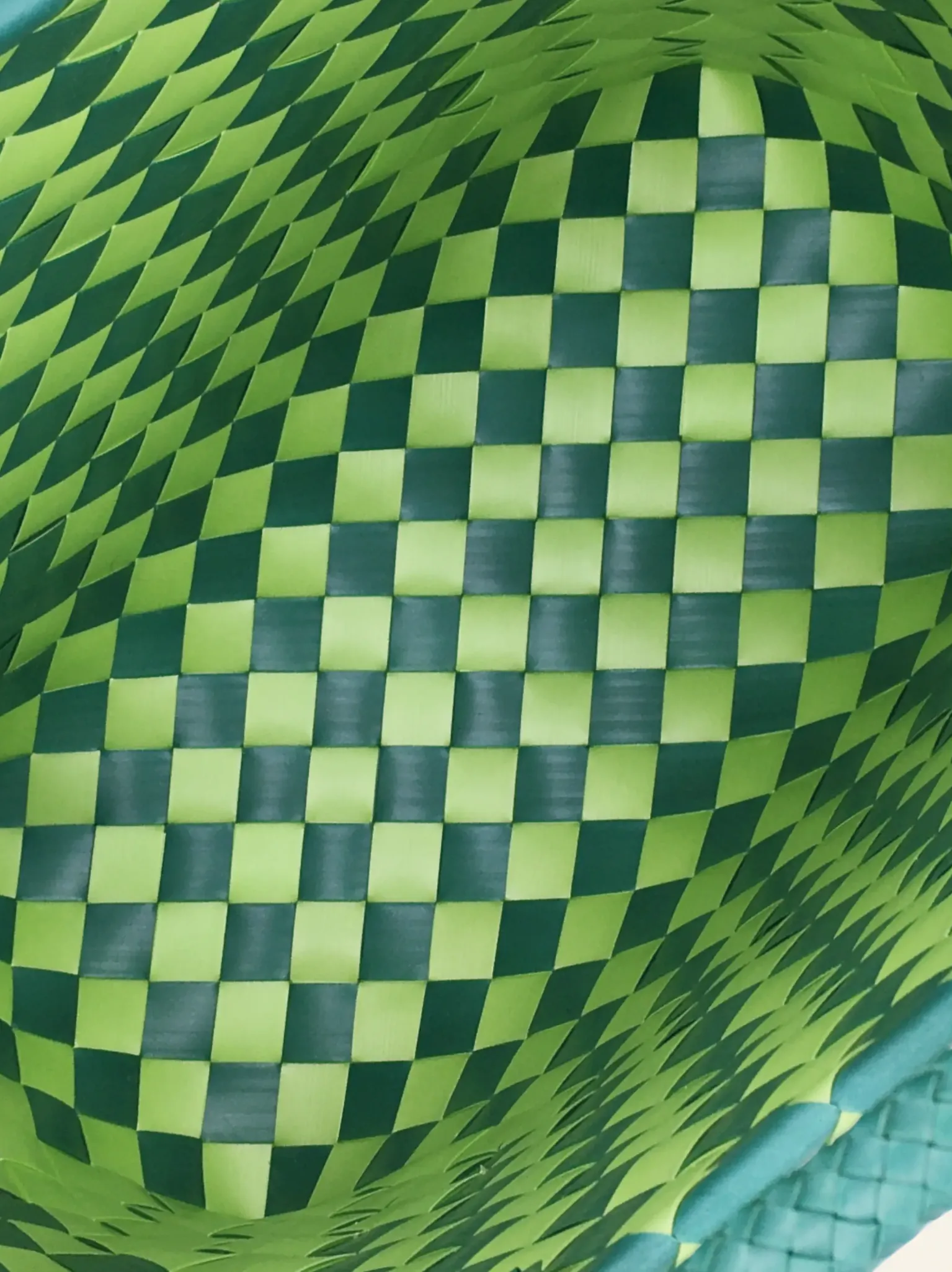 Prototype VII | Sap Green × Forest Green | Diamond Lattice 12-Cell | Inside Close-up-021 | PP Band Craft | Alaudae Japan