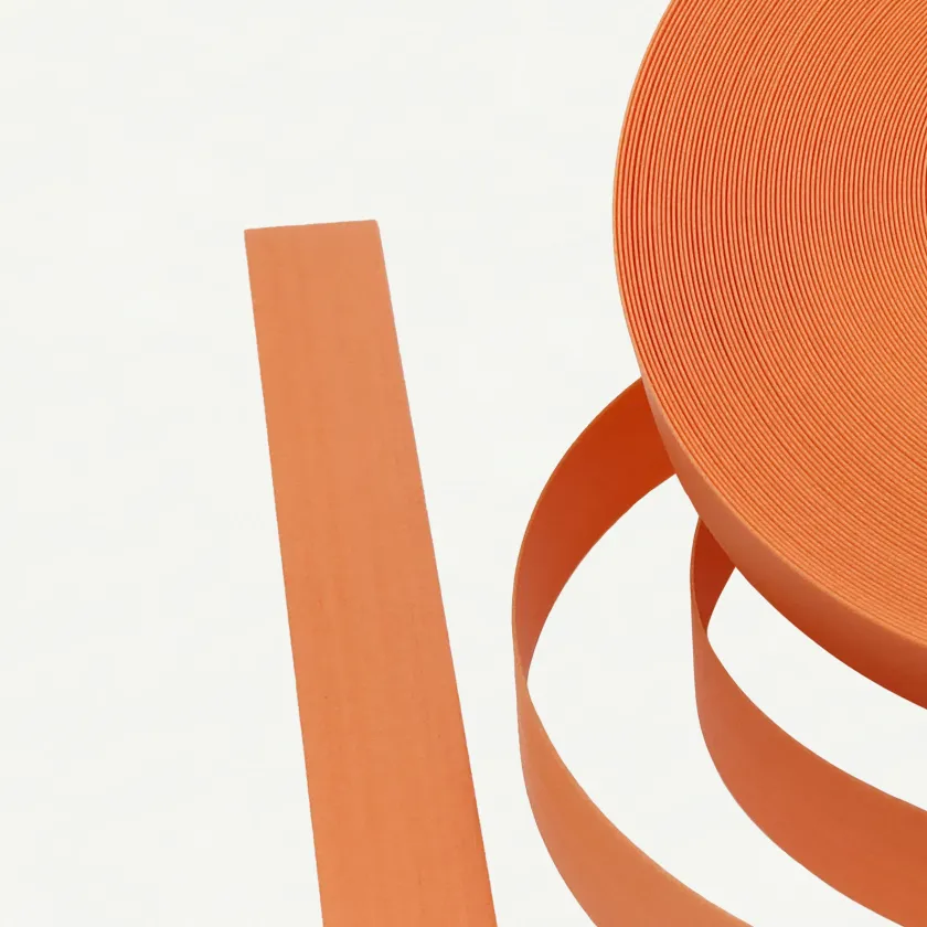 Fortuna Pearl Persimmon Orange 21mm | Texture-002 | PP Band for Crafting | Alaudae Japan