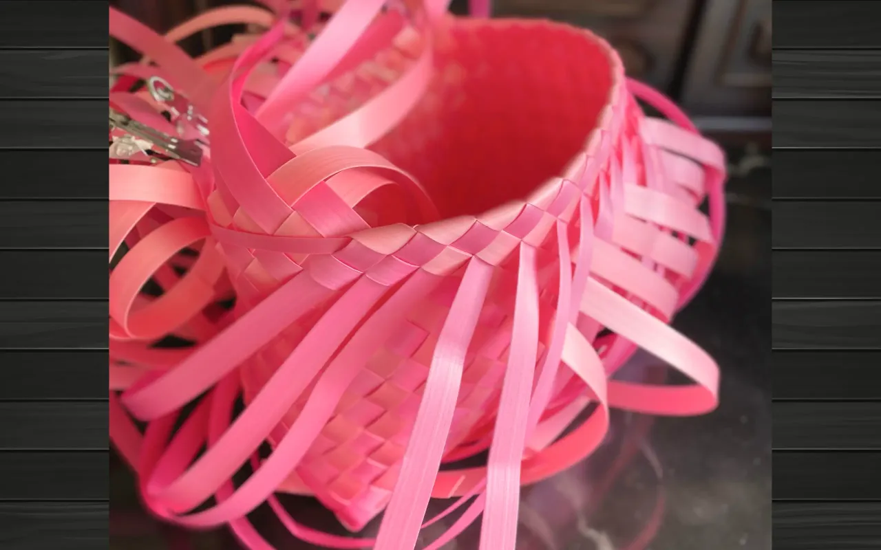 View of the finished side and gusset parts