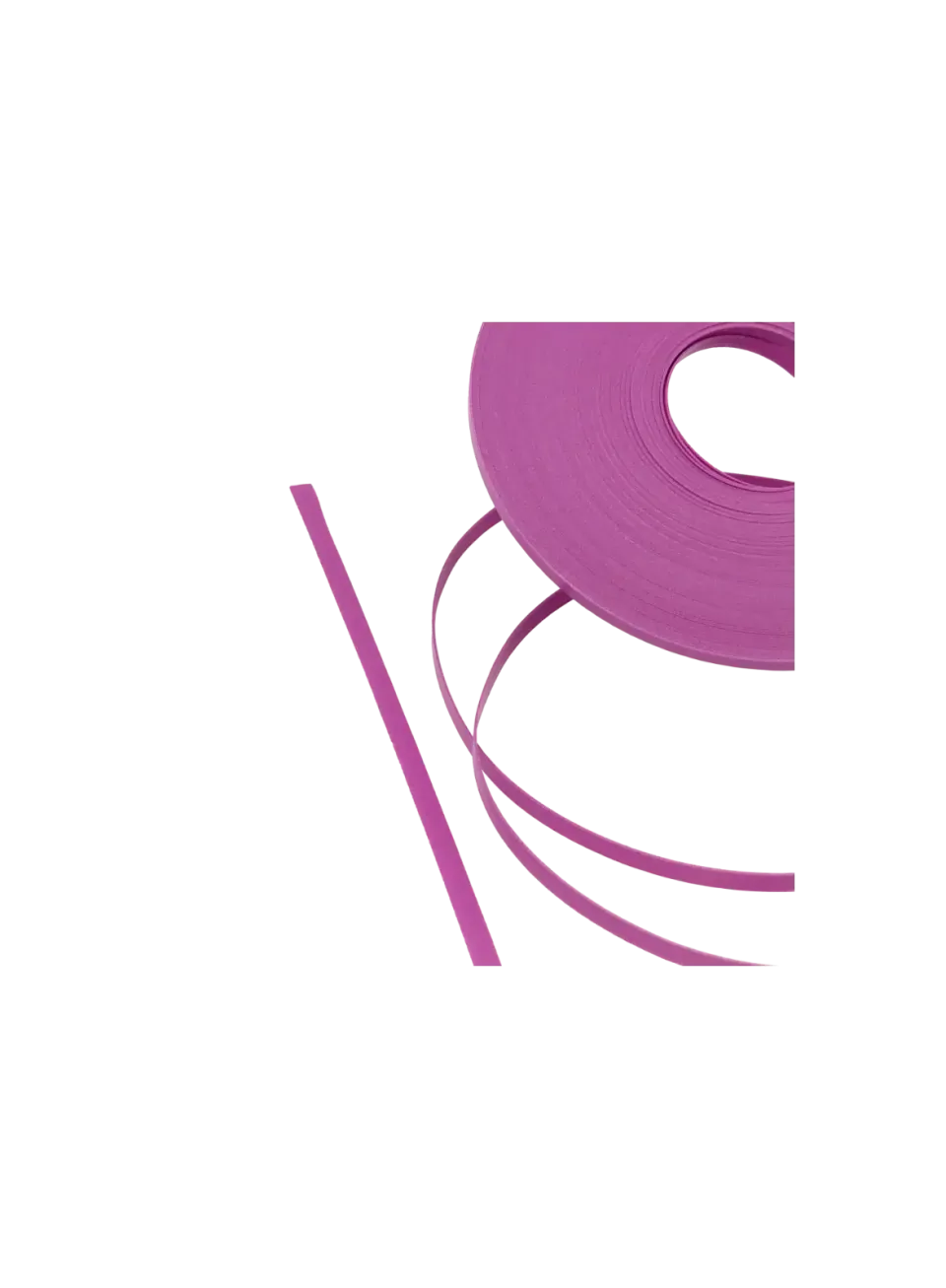 Close-up of 6mm PP Strap *Peony Pink* - Texture and Pearl Luster Finish | store.alaudae.jp