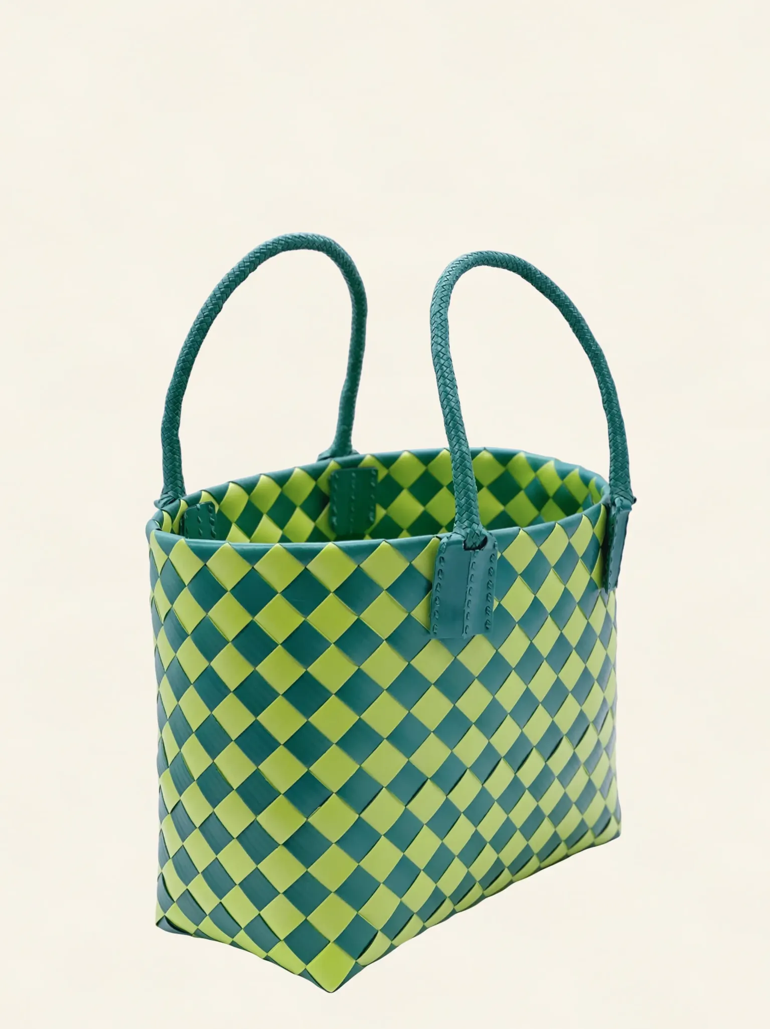Prototype VII | Sap Green × Forest Green | Diamond Lattice 9-Cell | Side-Lay Close-up-008 | PP Band Craft | Alaudae Japan