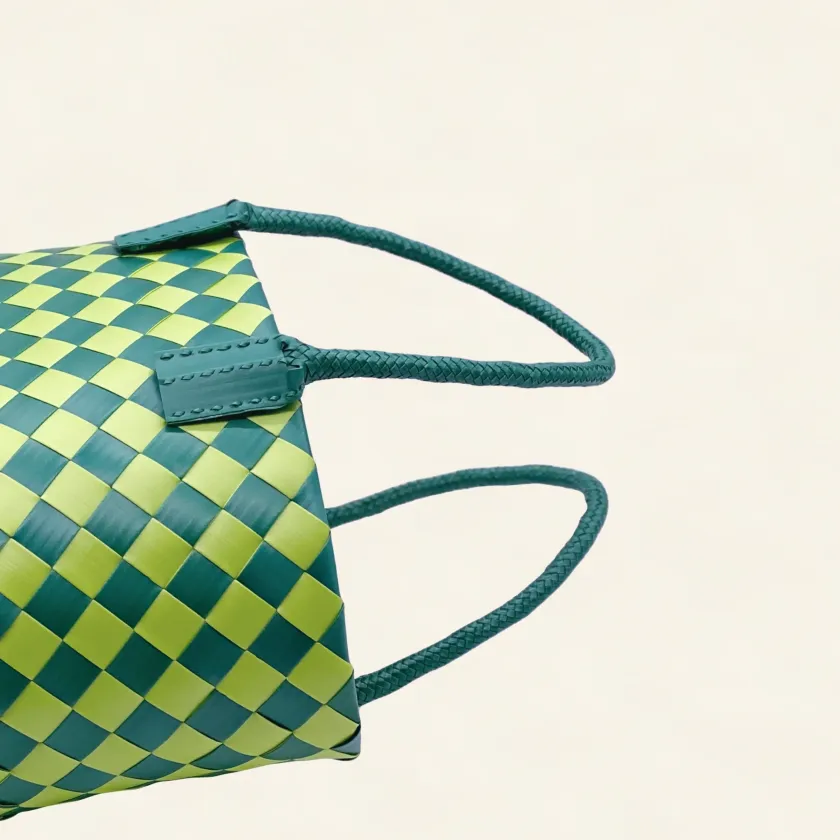Prototype VII | Sap Green × Forest Green | Diamond Lattice 9-Cell | Inside Close-up-010 | PP Band Craft | Alaudae Japan