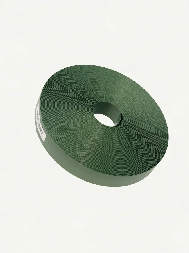 Fortuna Pearl Dark Pine Green 21mm | Front View-001 | PP Band for Crafting | Alaudae Japan