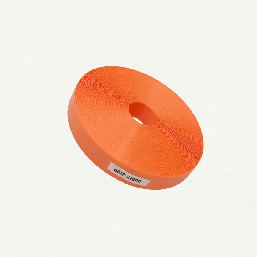 Fortuna Pearl Deep Orange 21mm | Front View-001 | PP Band for Crafting | Alaudae Japan