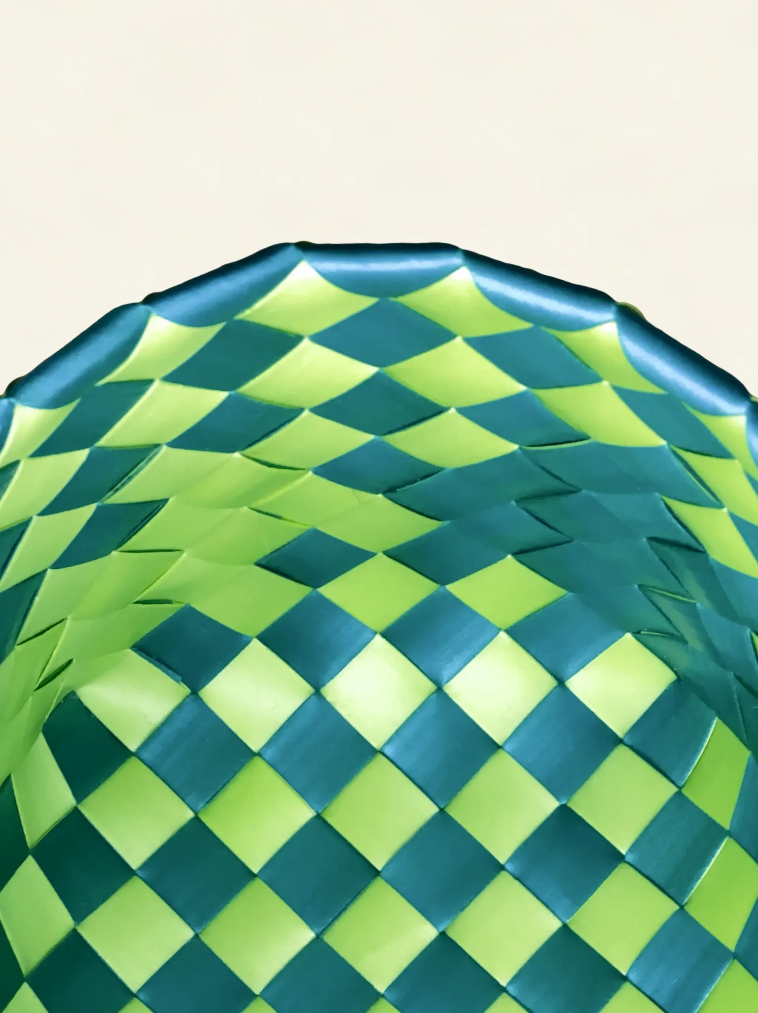 Prototype VII | Sap Green × Forest Green | Diamond Lattice 6-Cell | Center Close-up-023 | PP Band Craft | Alaudae Japan
