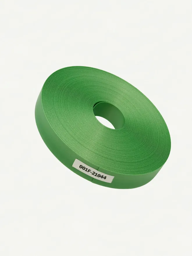 Fortuna Pearl Emerald Green 21mm | Front View-001 | PP Band for Crafting | Alaudae Japan