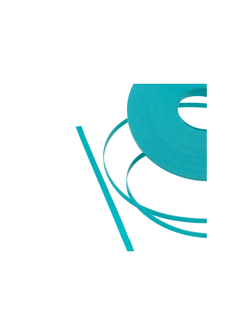 Close-up of 6mm PP Strap *Turquoise Blue* - Texture and Pearl Luster Finish | store.alaudae.jp