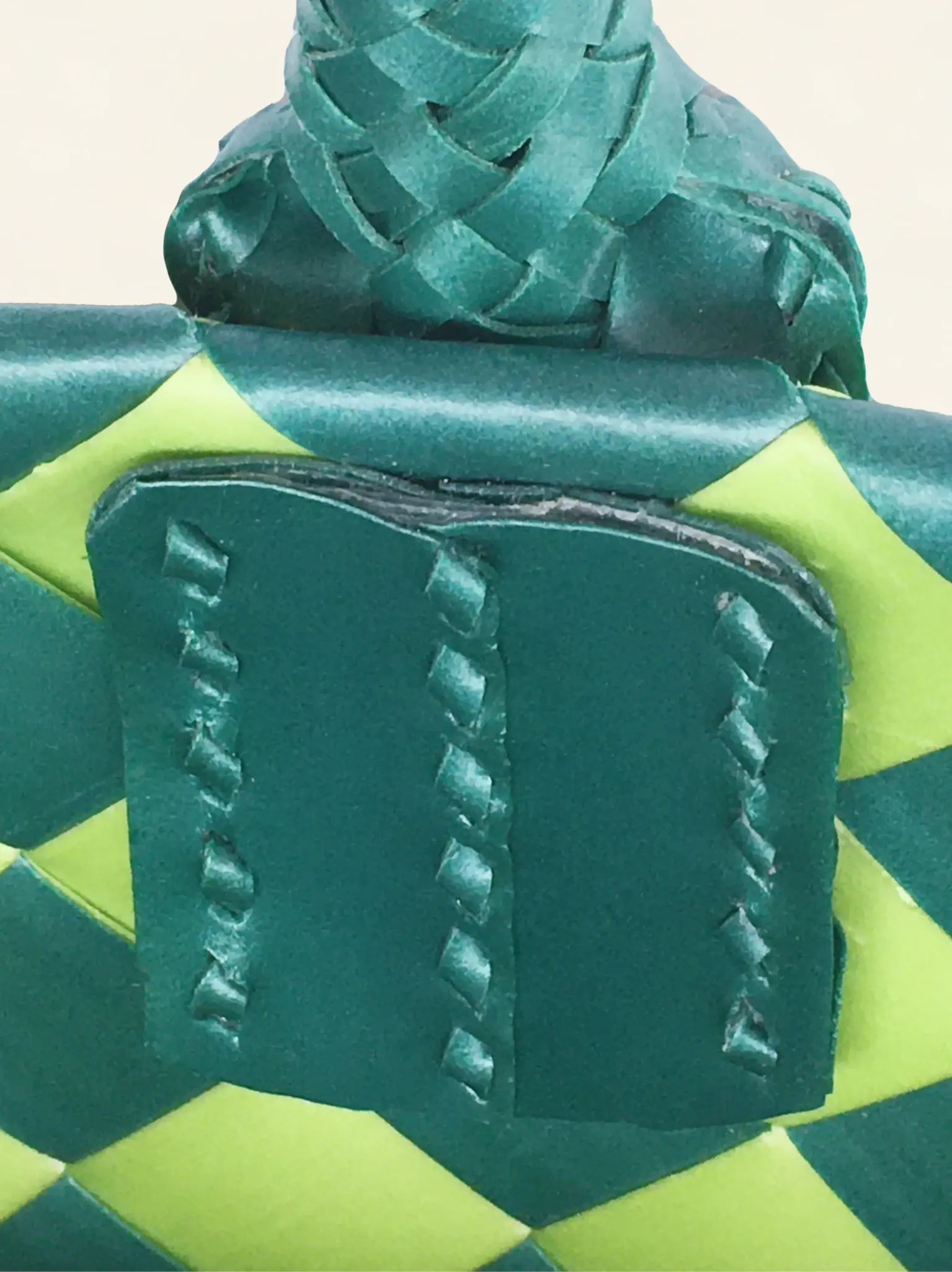 Prototype VII | Sap Green × Forest Green | Diamond Lattice 12-Cell | Center Close-up-020 | PP Band Craft | Alaudae Japan