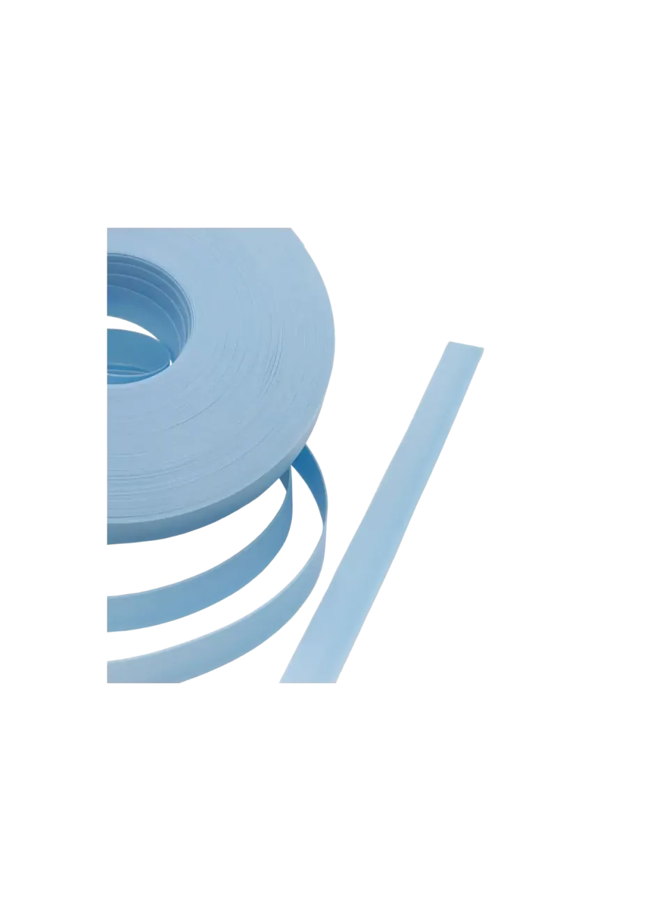 Close-up of 15mm PP Strap *Sky Blue* - Texture and Pearl Luster Finish | store.alaudae.jp