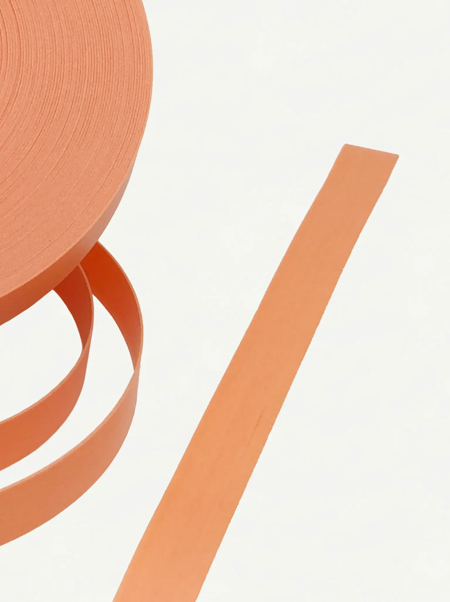 Fortuna Pearl Persimmon Orange 15mm | Texture-002 | PP Band for Crafting | Alaudae Japan