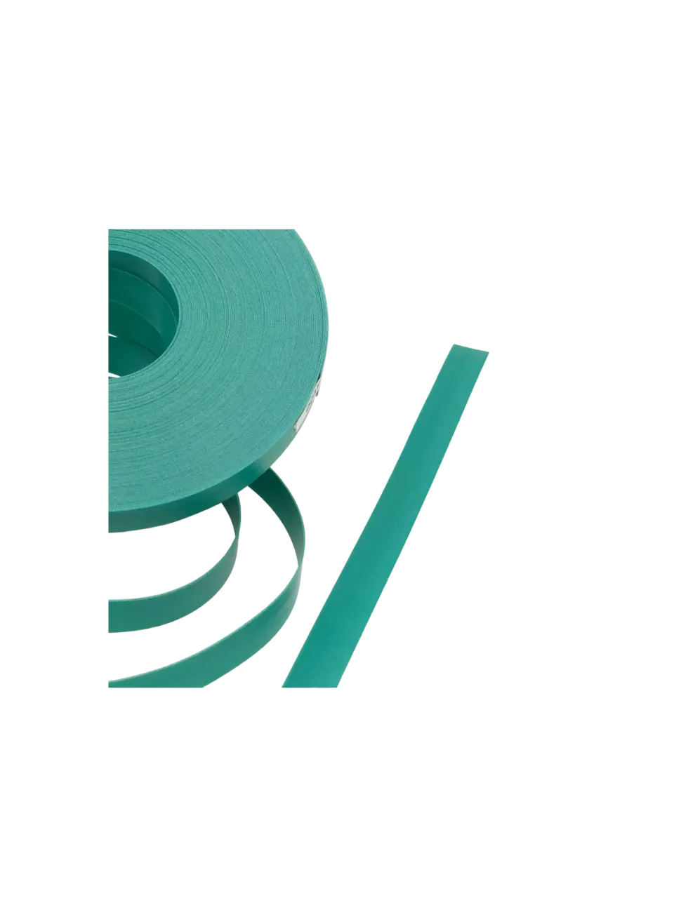 Close-up of 15mm PP Strap *Teal Green* - Texture and Pearl Luster Finish | store.alaudae.jp