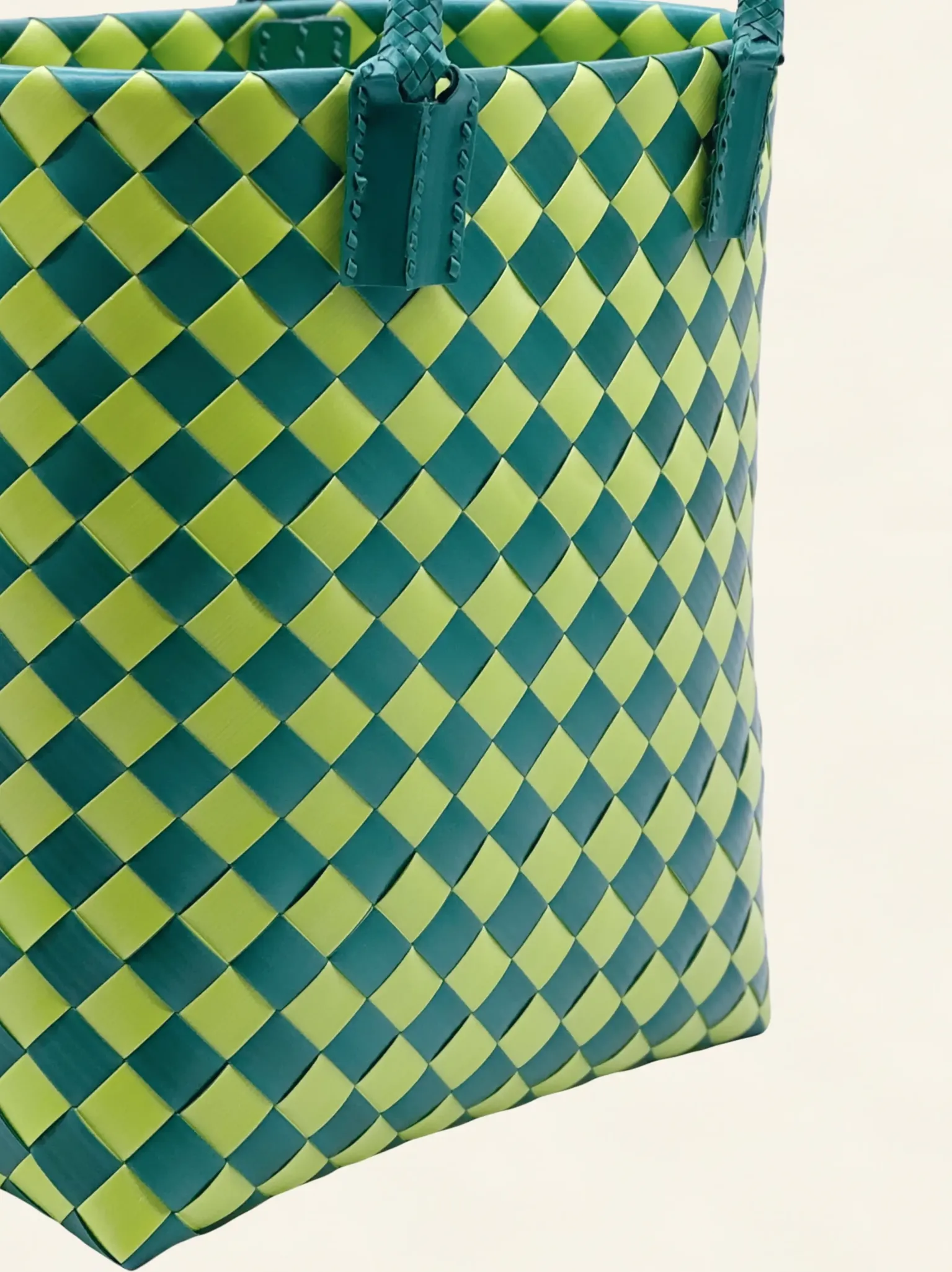 Prototype VII | Sap Green × Forest Green | Diamond Lattice 12-Cell | Angle-005 | PP Band Craft | Alaudae Japan