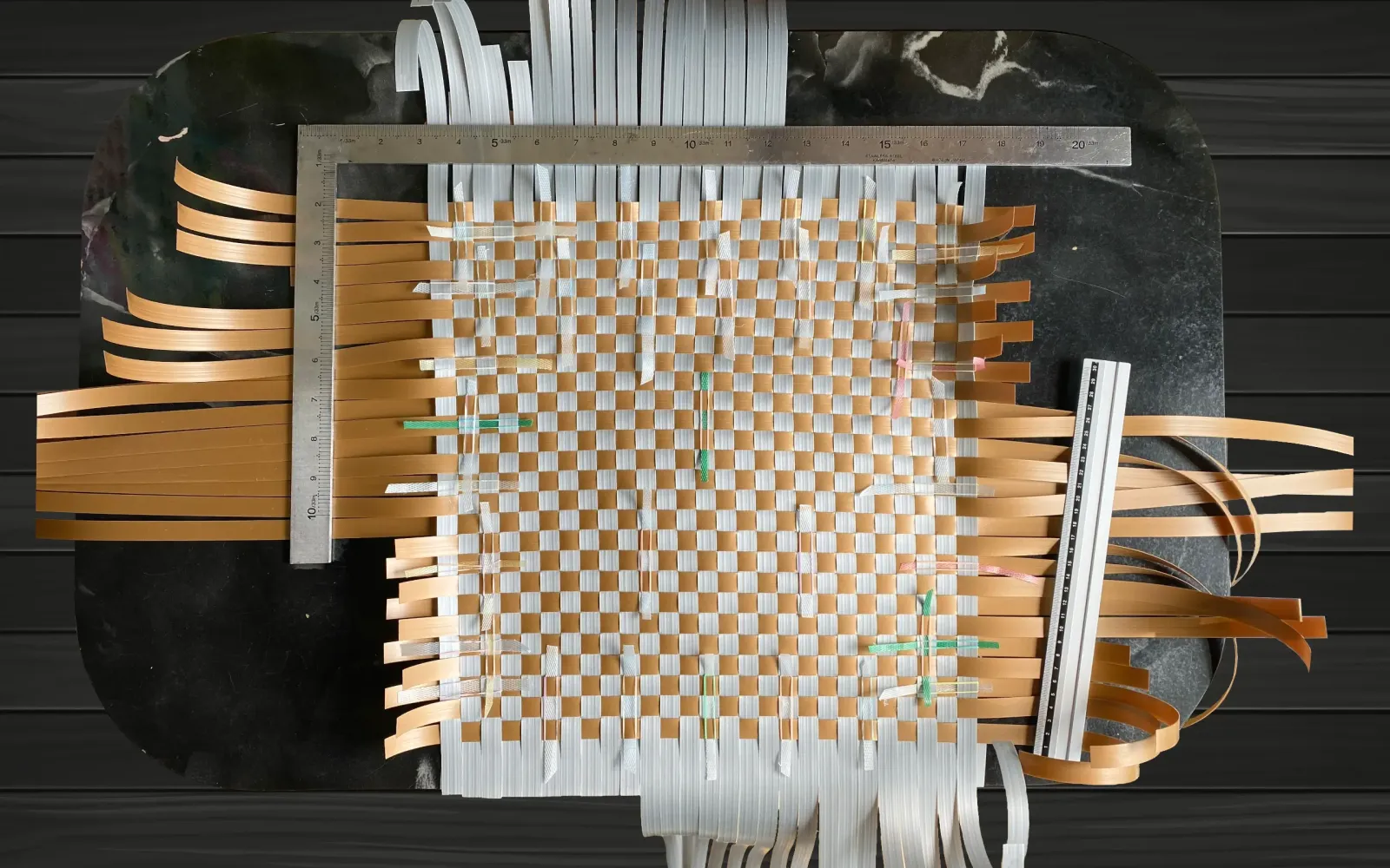 縦横二十七本の編み込み完成