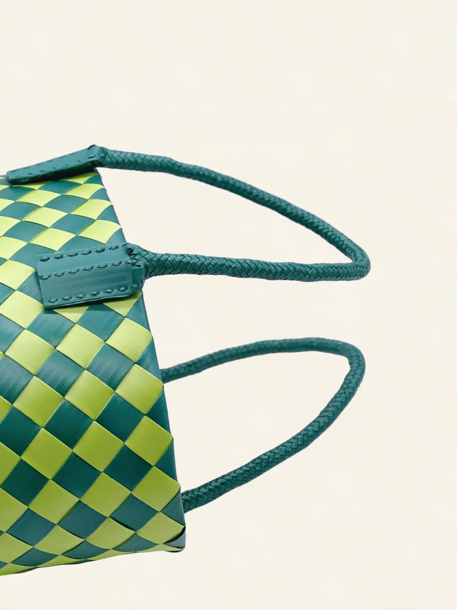 Prototype VII | Sap Green × Forest Green | Diamond Lattice 9-Cell | Inside Close-up-010 | PP Band Craft | Alaudae Japan