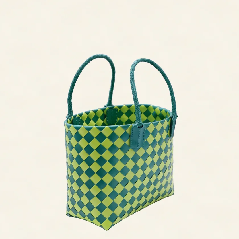 Prototype VII | Sap Green × Forest Green | Diamond Lattice 9-Cell | Side-Lay Close-up-008 | PP Band Craft | Alaudae Japan