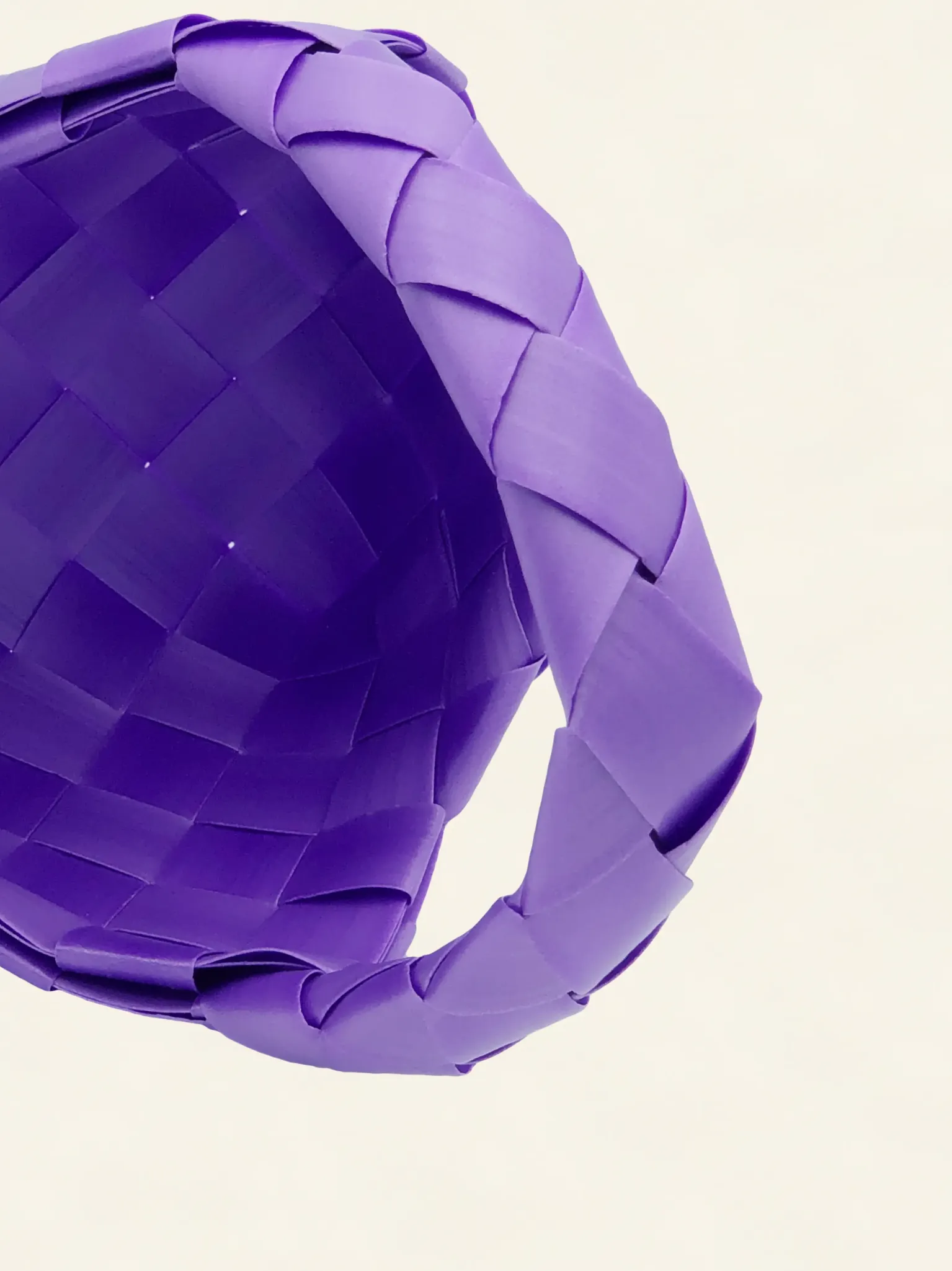 Prototype 4 | Royal Purple | Desk Organizer | with Handle | Center Close-up-007 | PP Band Craft | Alaudae Japan
