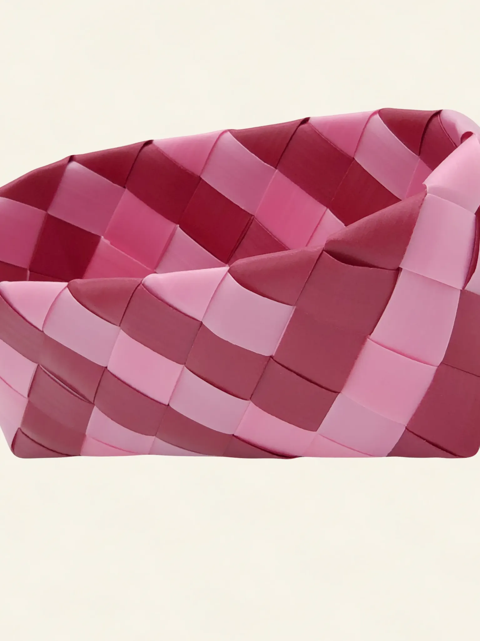 Prototype I | Light Coral Pink × Deep Crimson | Cherry-Birch Craft Style Case | Angle-002 | PP Band Craft | Alaudae Japan