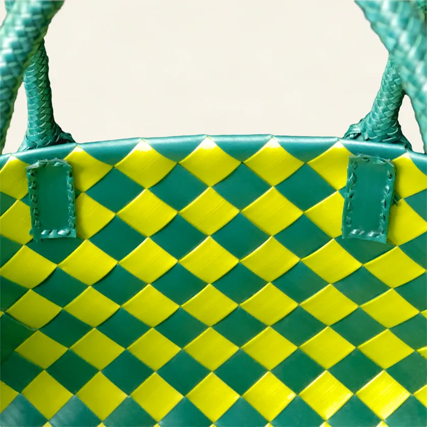Prototype VII | Sap Green × Forest Green | Diamond Lattice 6-Cell | Center Close-up-021 | PP Band Craft | Alaudae Japan