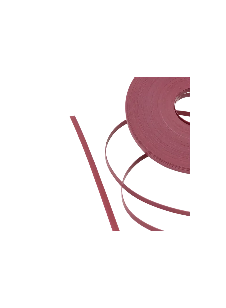 Close-up of 6mm PP Strap *Wine Red / Burgundy* - Texture and Pearl Luster Finish | store.alaudae.jp