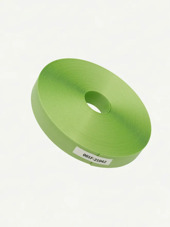 Fortuna Pearl Lime Green 21mm | Front View-001 | PP Band for Crafting | Alaudae Japan