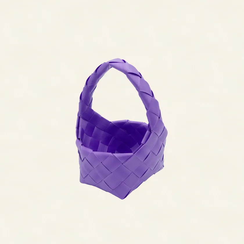 Prototype 4 | Royal Purple | Desk Organizer | with Handle | Angle-001 | PP Band Craft | Alaudae Japan