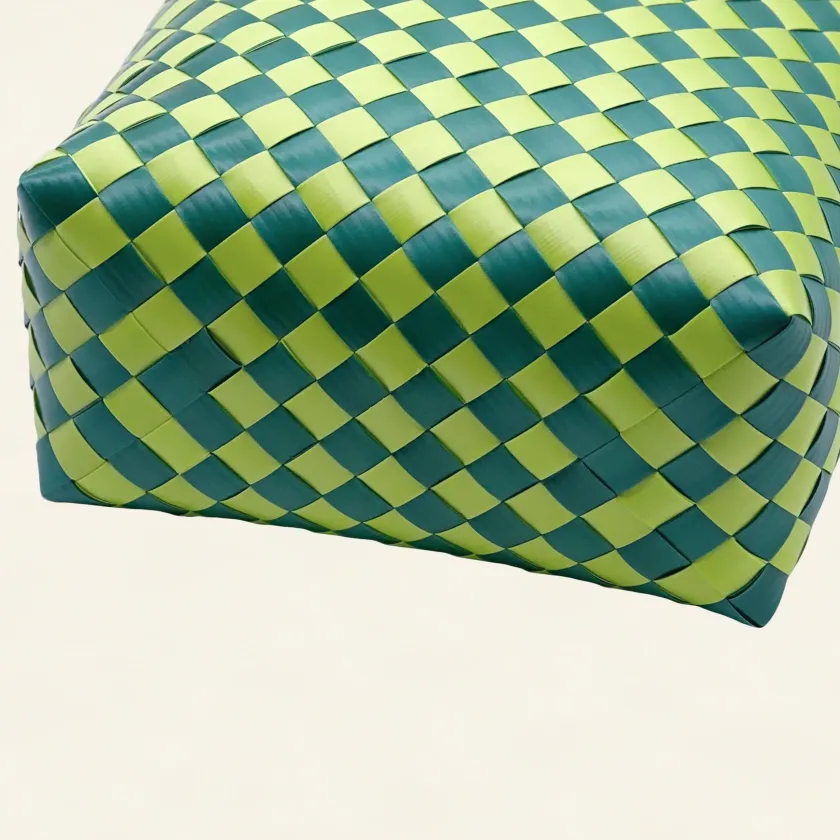 Prototype VII | Sap Green × Forest Green | Diamond Lattice 12-Cell | Bottom-015 | PP Band Craft | Alaudae Japan