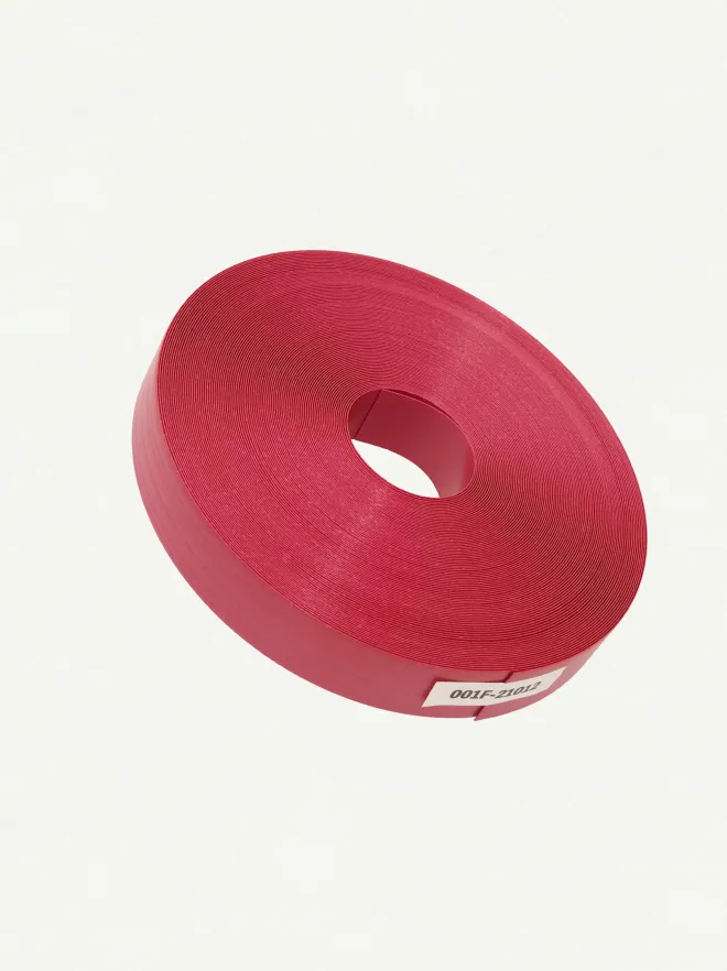 Fortuna Pearl Deep Crimson 21mm | Front View-001 | PP Band for Crafting | Alaudae Japan