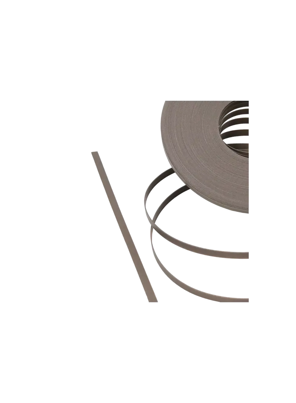 Close-up of 6mm PP Strap *Charcoal Brown* - Texture and Pearl Luster Finish | store.alaudae.jp