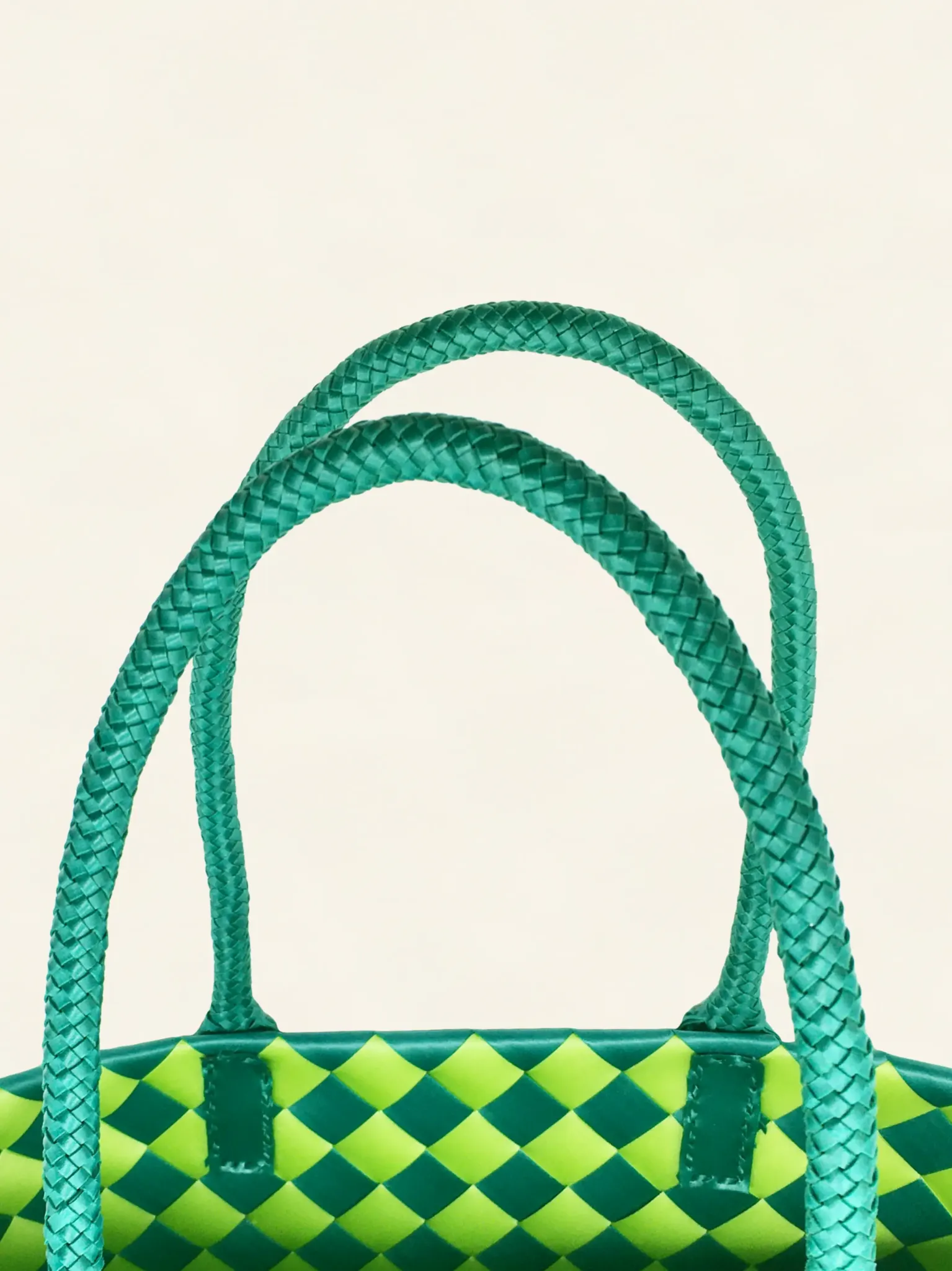 Prototype VII | Sap Green × Forest Green | Diamond Lattice 6-Cell | Side-Lay Close-up-019 | PP Band Craft | Alaudae Japan